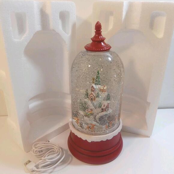 Valerie Parr Hill Other - Valerie Parr Hill Snow Globe Red Multi Christmas Village Scene AC/DC Adapter